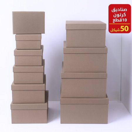 صناديق كرتون ١٠ قطع