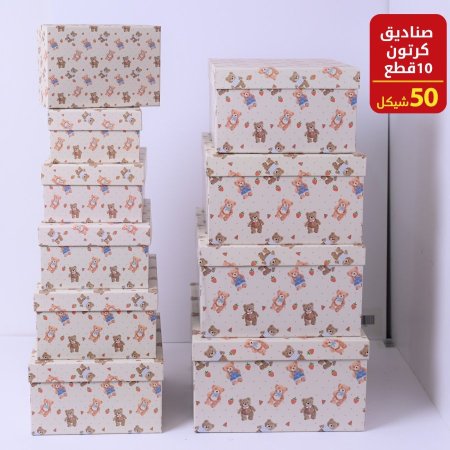 صناديق كرتون ١٠ قطع