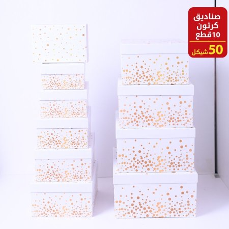 صناديق كرتون ١٠ قطع