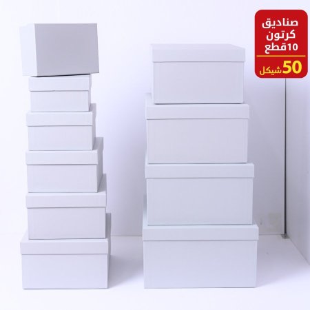 صناديق كرتون ١٠ قطع